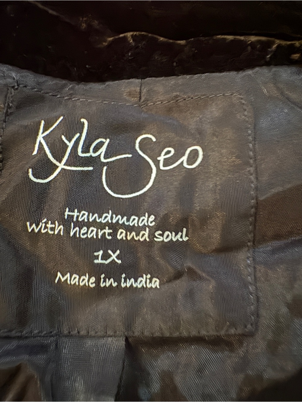 Kyla SEO VELVET KIMONO EMBROIDERED JOHNNY WAS INSPIRED BOHO CHIC jacket SZ 1X - Picture 6 of 8